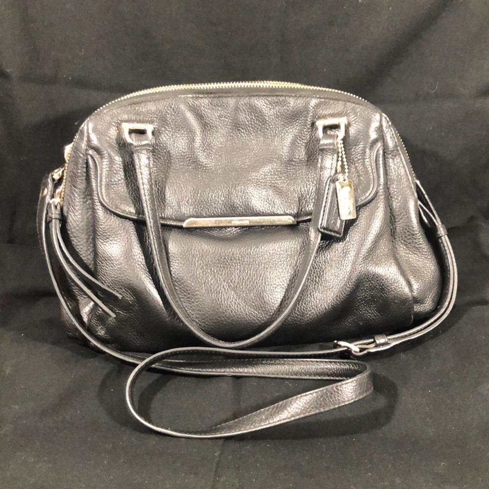 Used black Coach purse